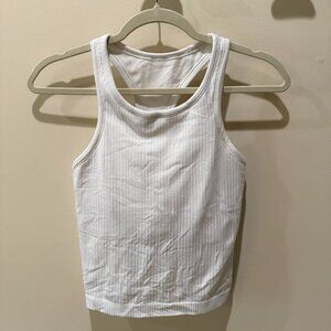 Lululemon Ebb to Street RB Crop Tank in White